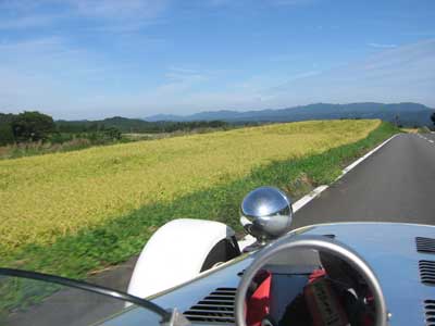 七里田温泉付近にて